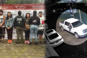 Operativo con drones deja cinco detenidos en Metepec