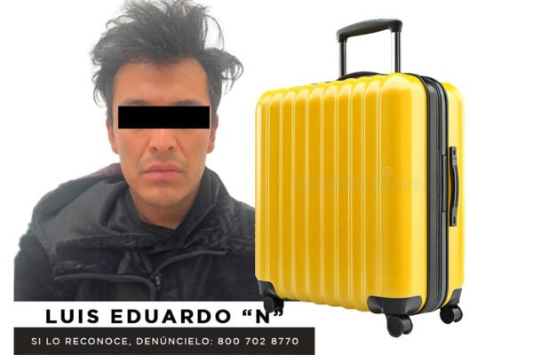 Víctima hallada en maleta tras secuestro en Toluca