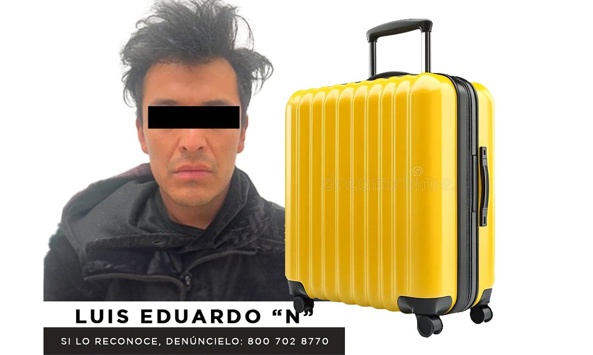 Víctima hallada en maleta tras secuestro en Toluca