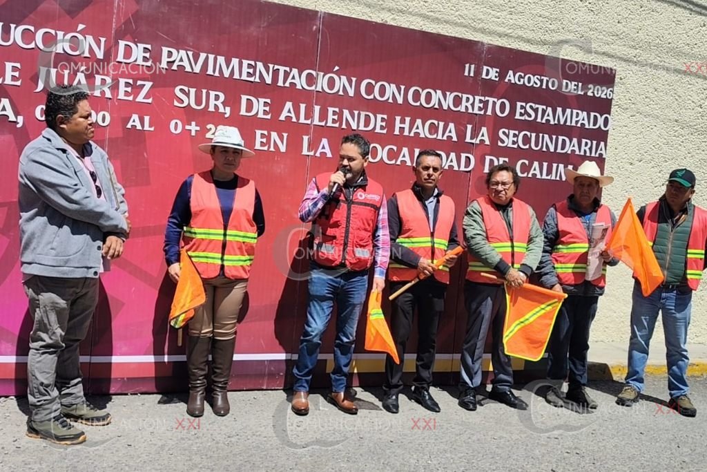 pavimentcion en Calimaya