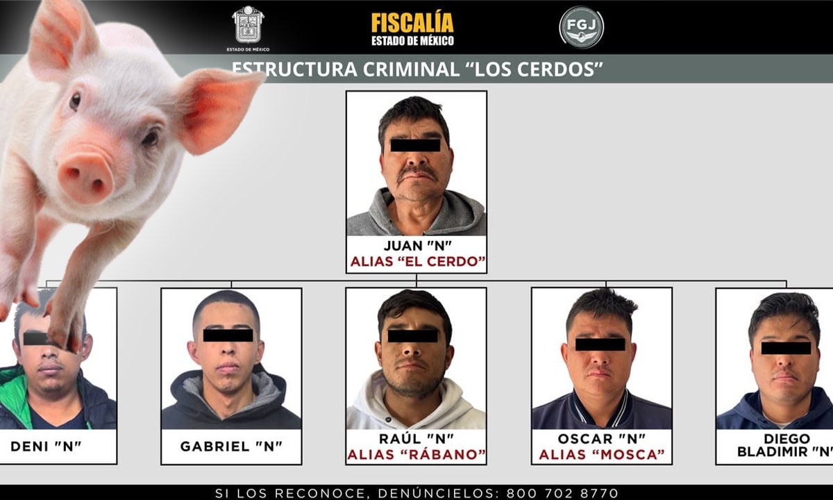 “Los Cerdos” tras las rejas por secuestros en Axapusco