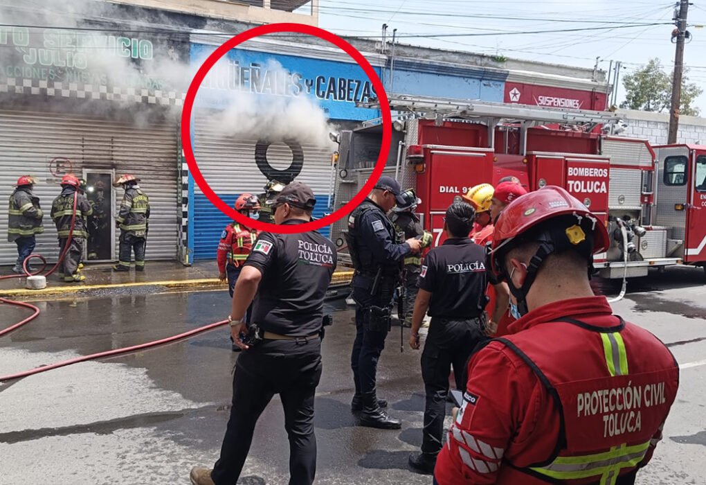Comercio de transmisiones se incendia en la colonia Vértice