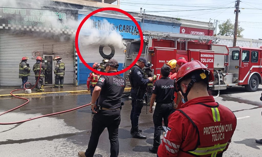 Comercio de transmisiones se incendia en la colonia Vértice