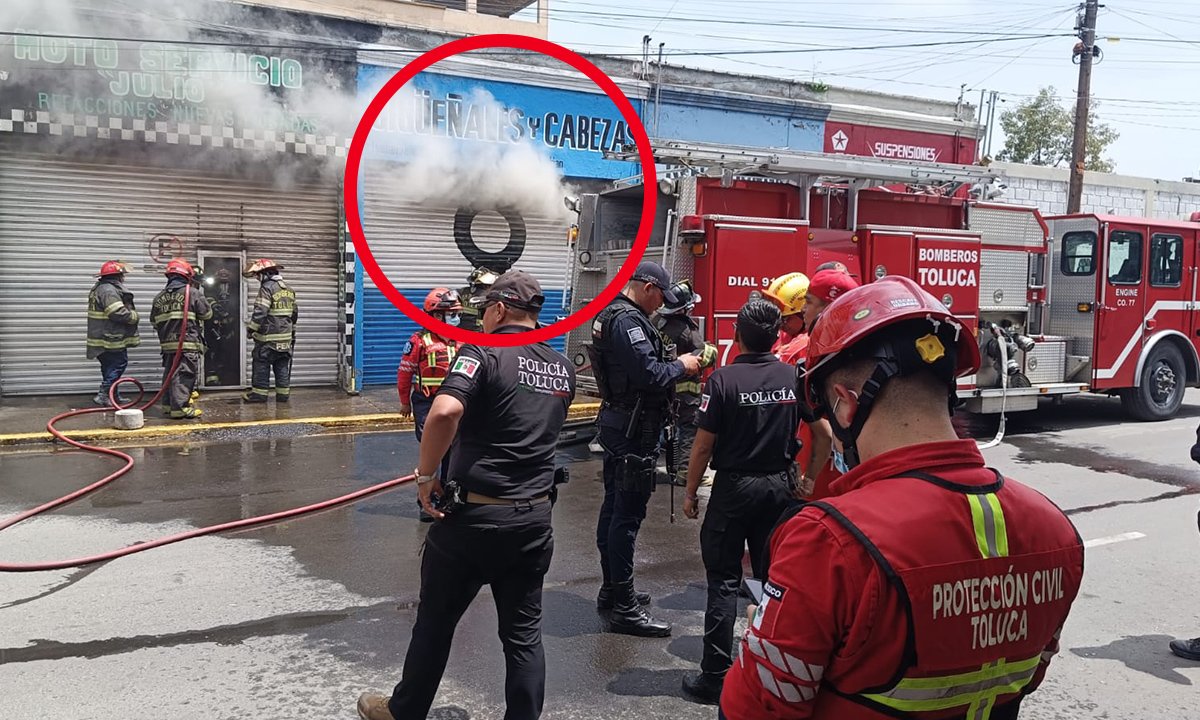 Comercio de transmisiones se incendia en la colonia Vértice