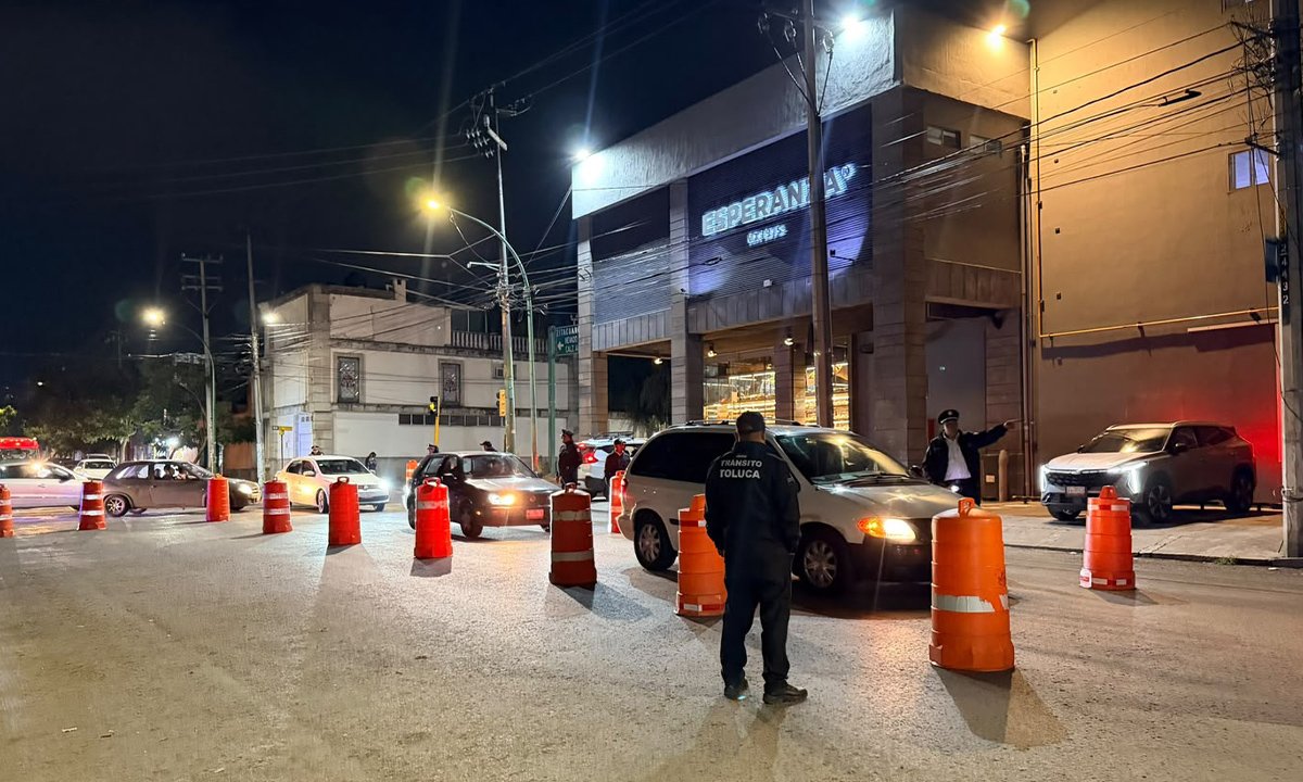 Grito en Toluca: 12 positivos y tres detenidos en alcoholímetro