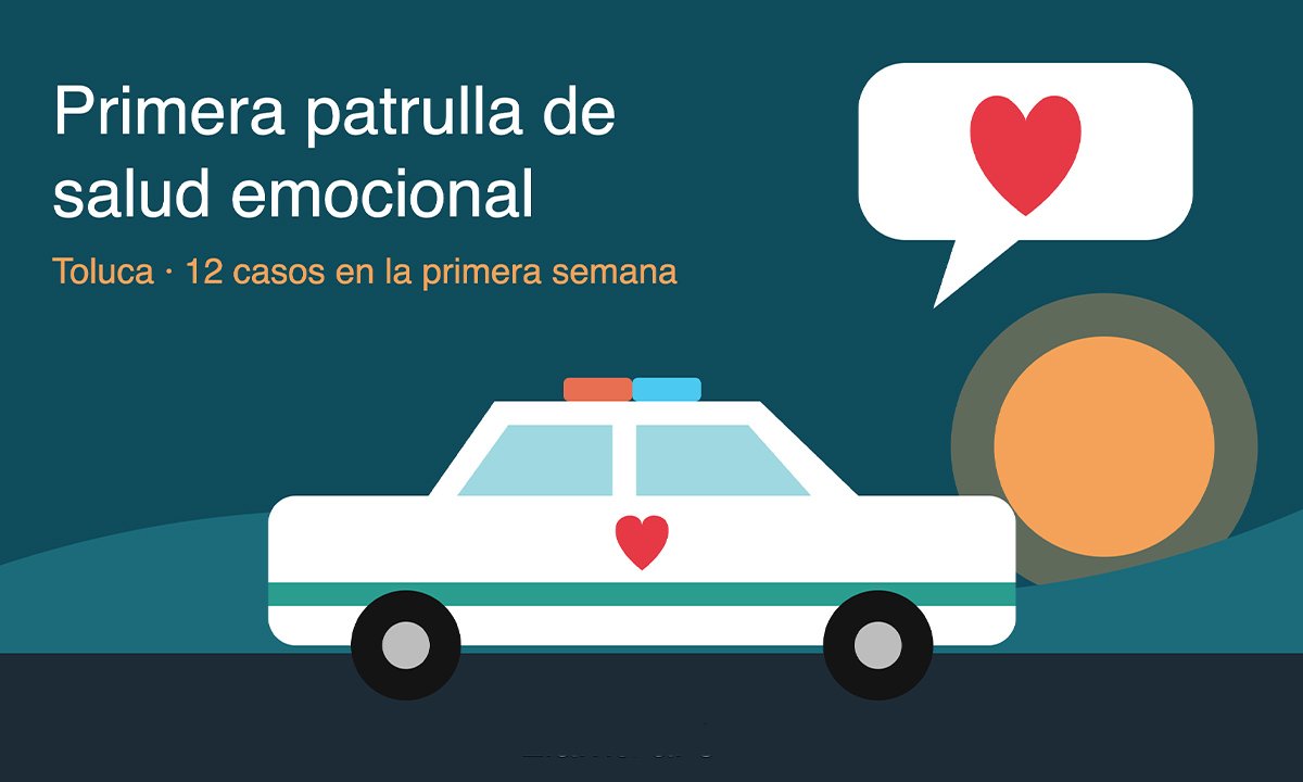 Primera patrulla de salud emocional de México opera en Toluca
