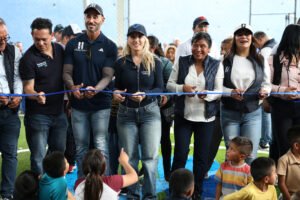 Romina Contreras entrega rehabilitación de deportivo