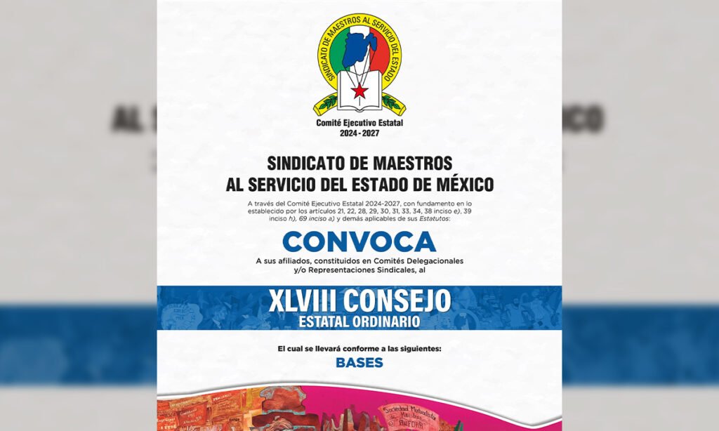 SMSEM convoca a Consejo Estatal; recibirá propuestas en 14 regiones