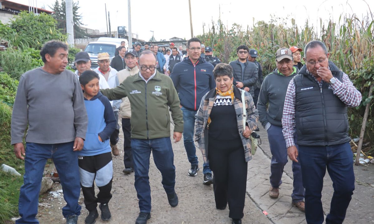 Zinacantepec: San Bartolo El Llano ya cuenta con red de electrificación