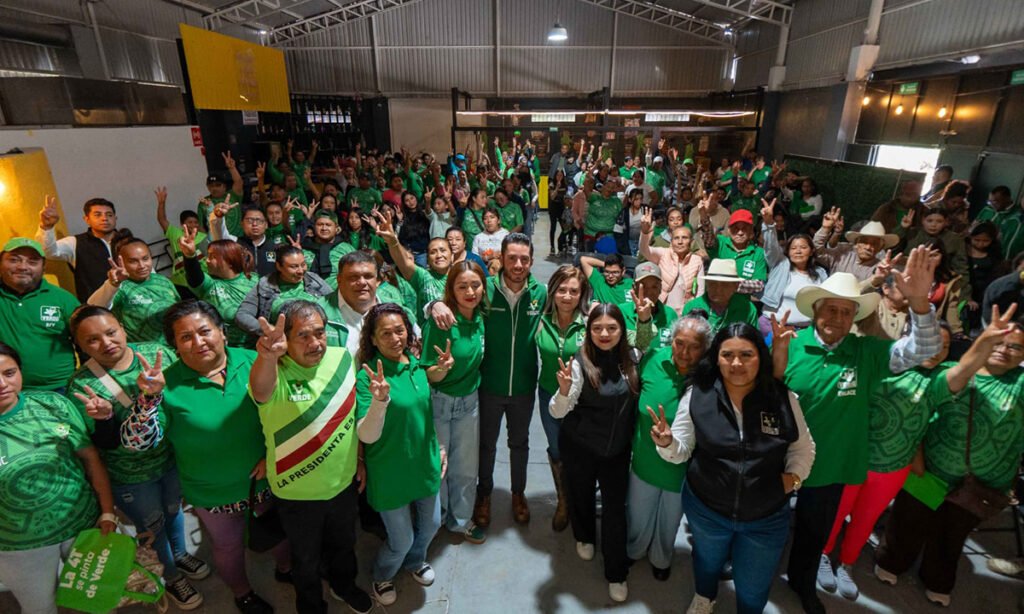 Afiliación del Partido Verde en el Estado de México crece 114% en tres años