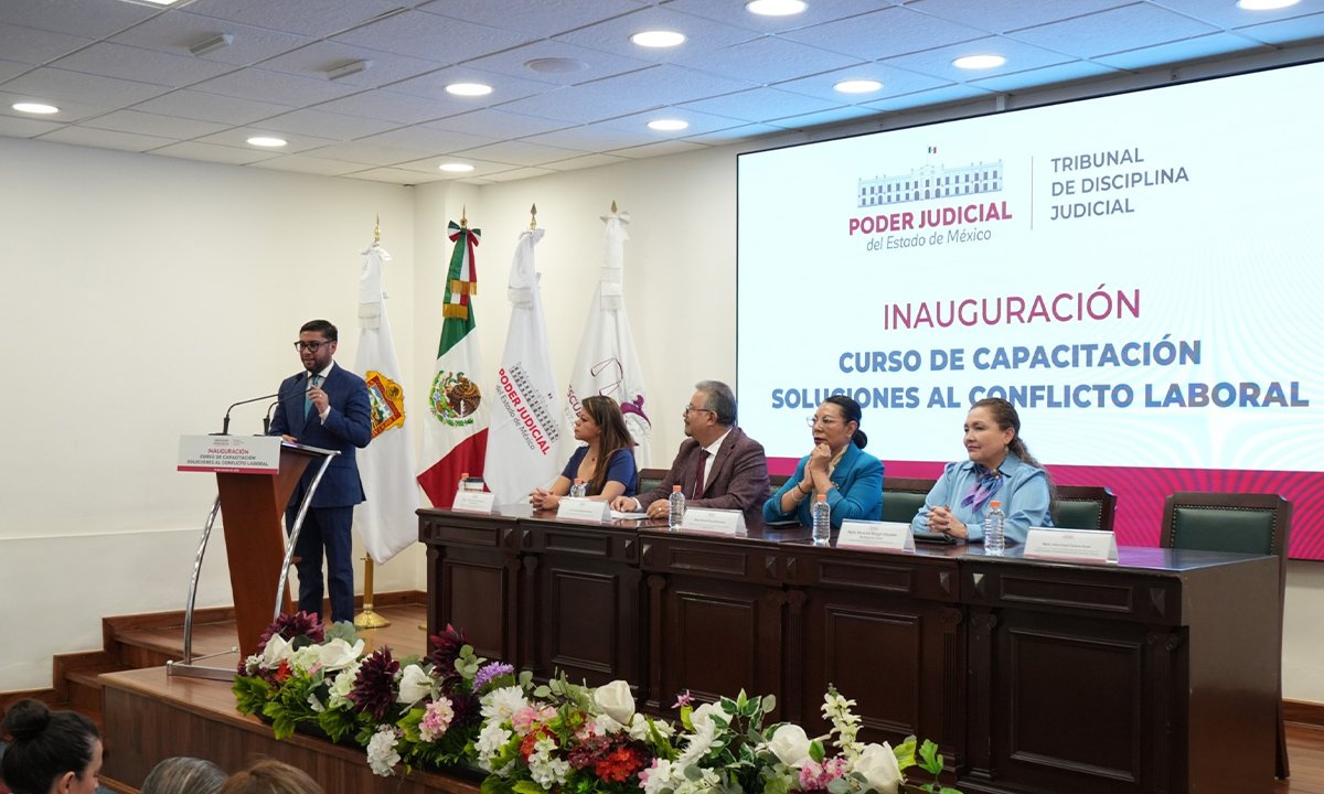 Arranca curso del PJEdomex para resolver conflictos laborales
