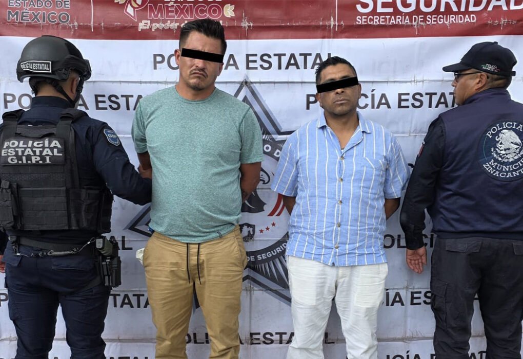 Caen dos presuntos extorsionadores de restaurante en Zinacantepec