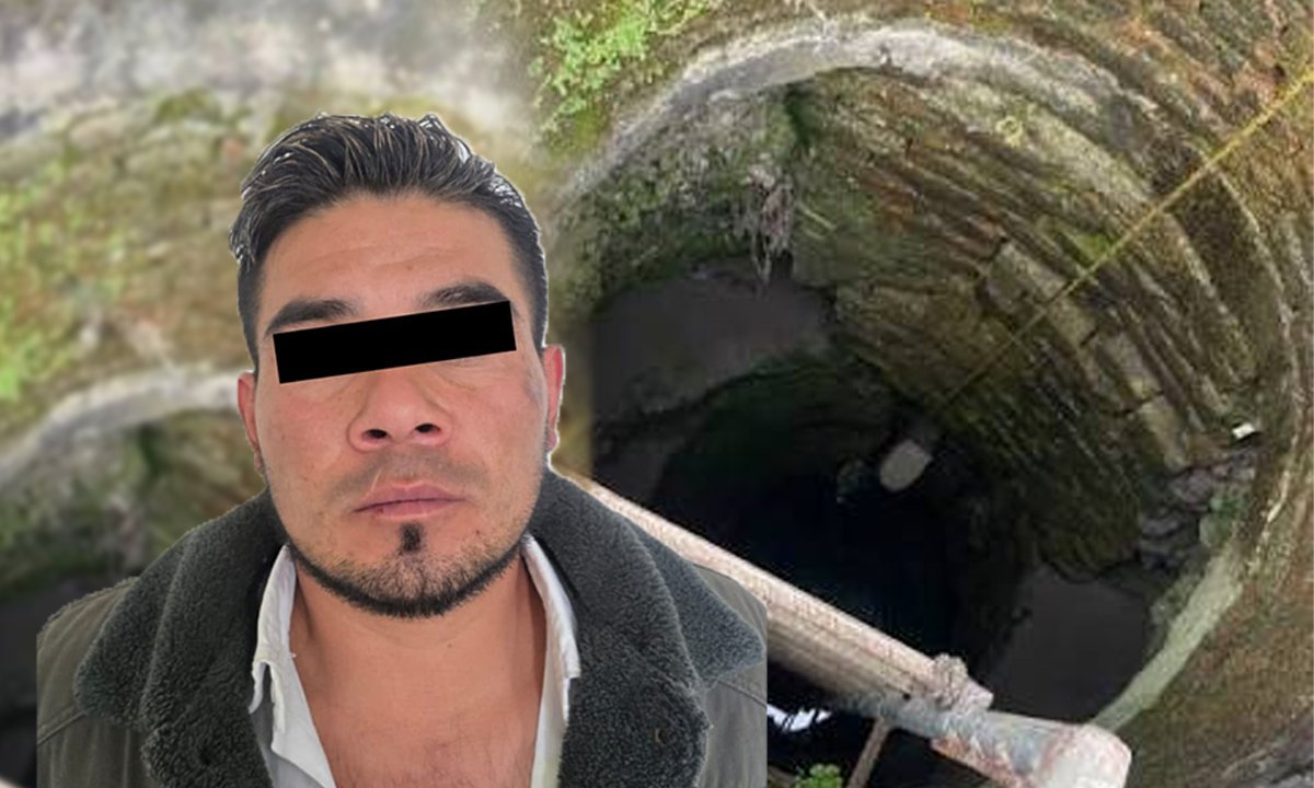 Capturado por homicidio y arrojar el cuerpo a un pozo, en Almoloya
