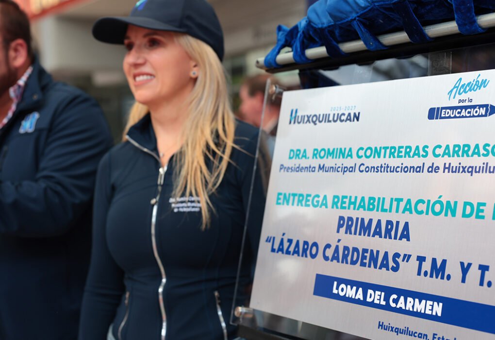 Huixquilucan equipa y rehabilita la primaria “Lázaro Cárdenas”