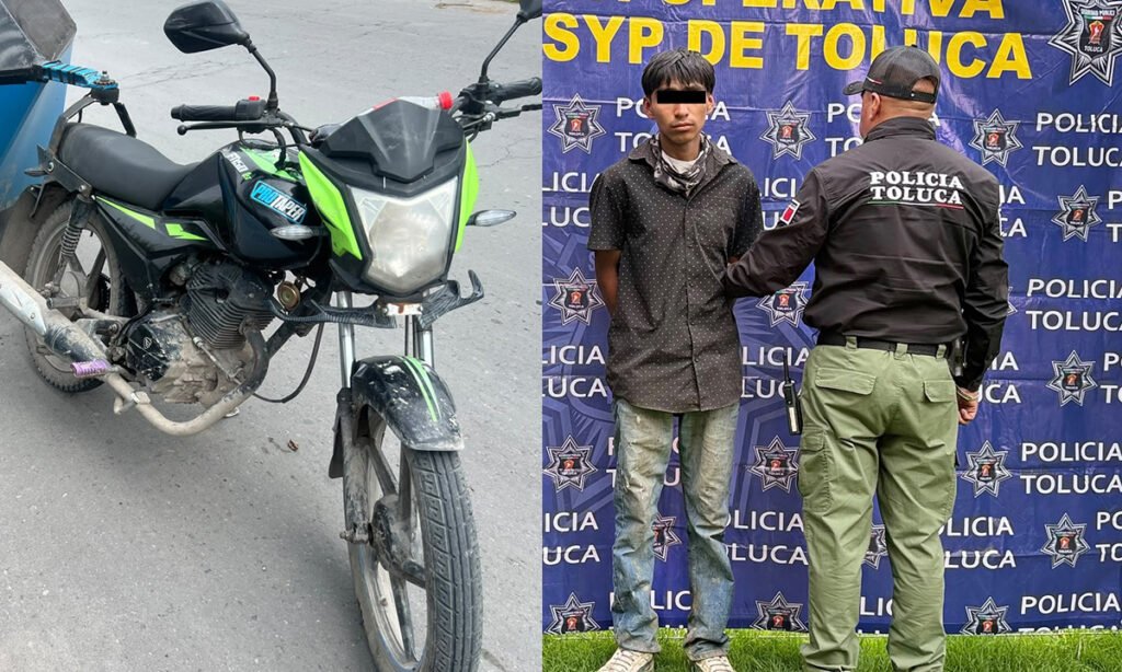 Persecución en Otzacatipan termina con dos motorratones detenidos
