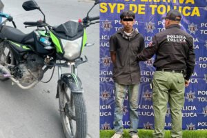 Persecución en Otzacatipan termina con dos motorratones detenidos