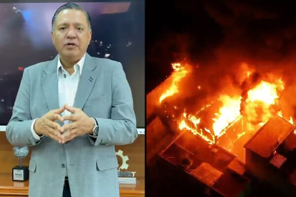 Ricardo Moreno agradece apoyo para controlar incendio en Toluca