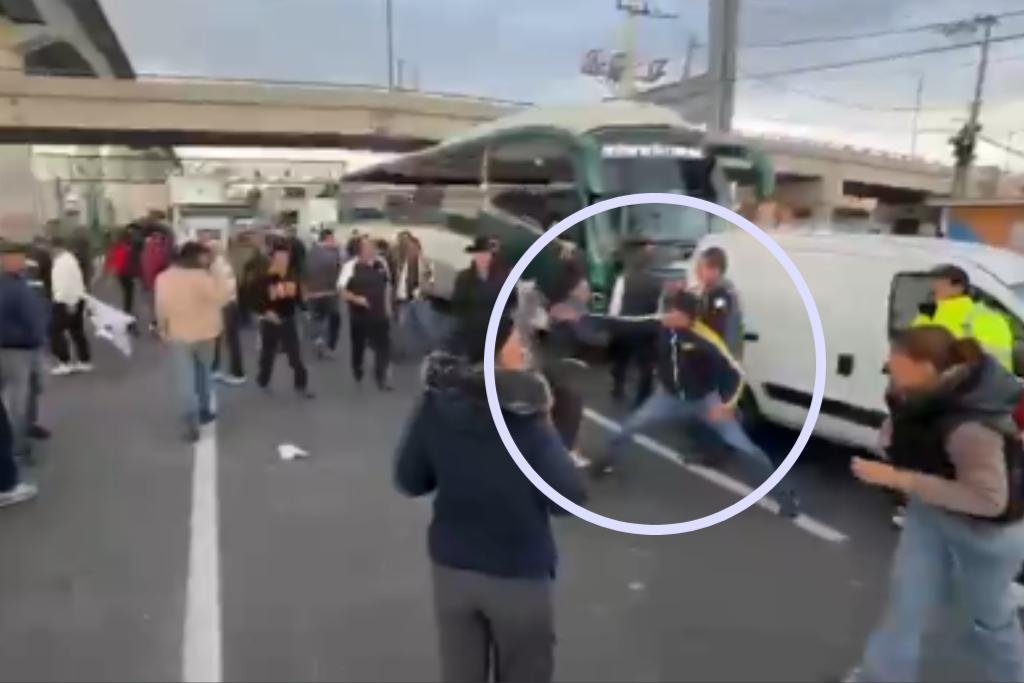 bloqueo en la autopista México-Toluca