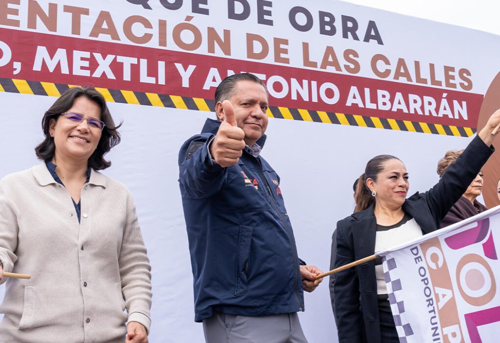 Inician rehabilitación de tres calles en Toluca para mejorar movilidad